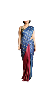 Soft SilK Stripes Saree With Exclusive Offer Buy 1 and Get 1 free SILK ZONE